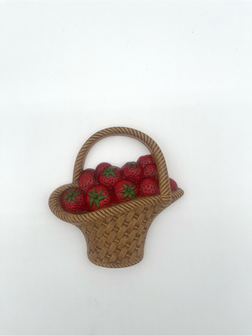 Vtg Cottagecore Burwood Products Country Farmhouse Strawberry Basket Wall